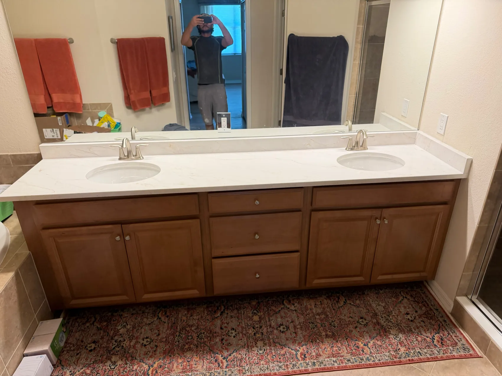 Bathroom vanity countertop photo