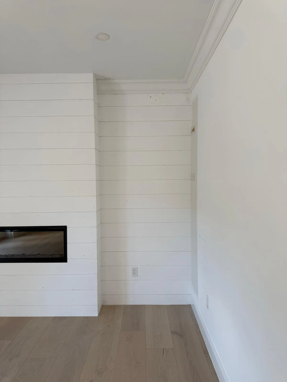 Finished custom feature wall